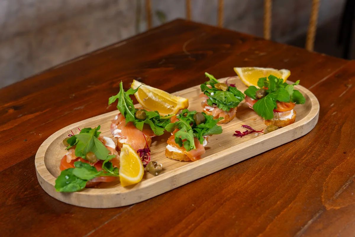 Smoked Salmon Bruschetta